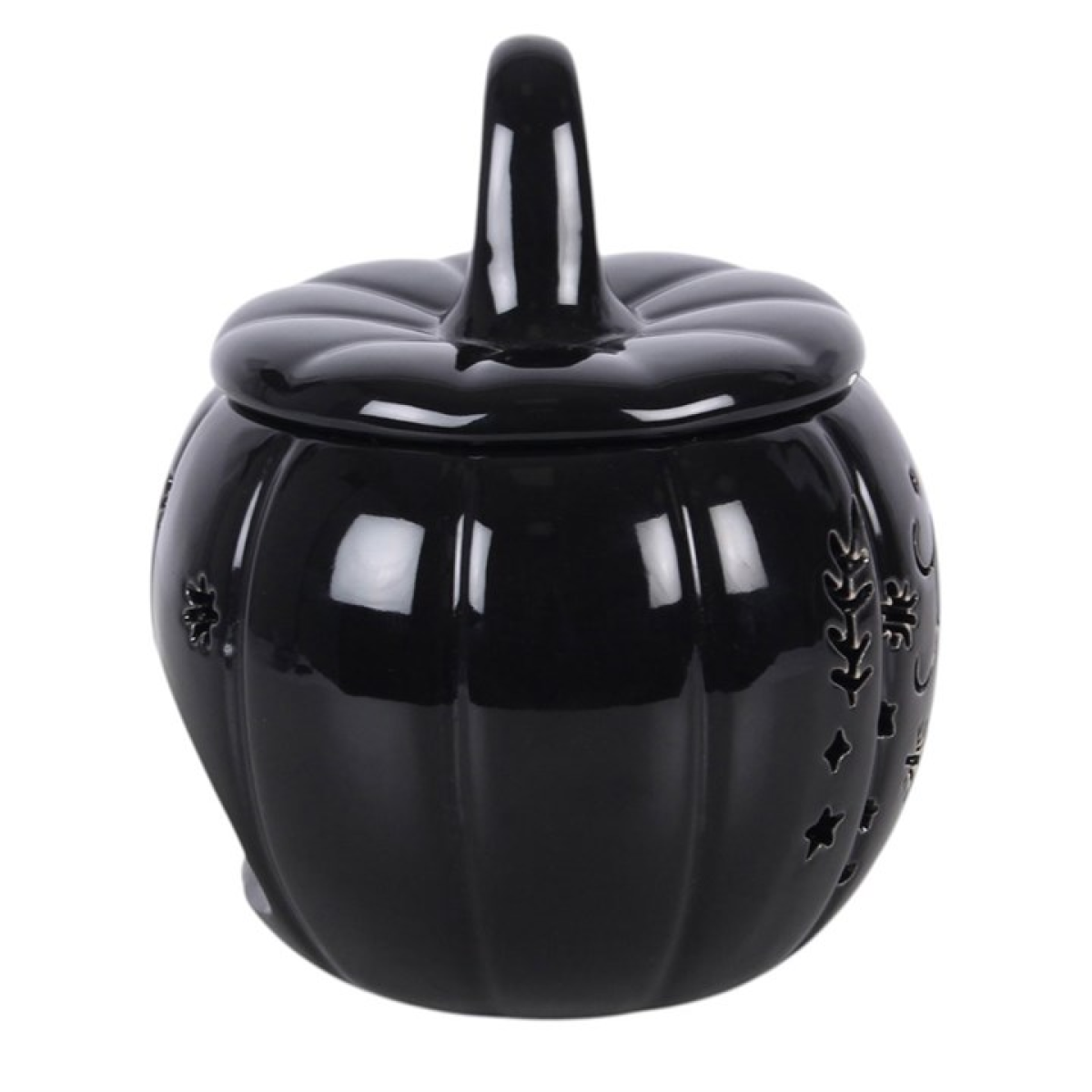Black Folk Pumpkin Oil Burner & Wax Warmer