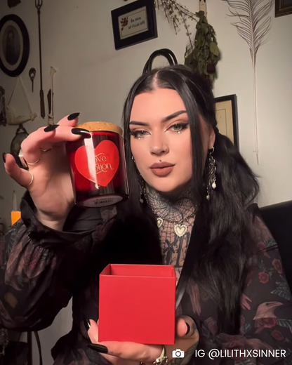 Love Potion Raspberry Crystal Chip Candle