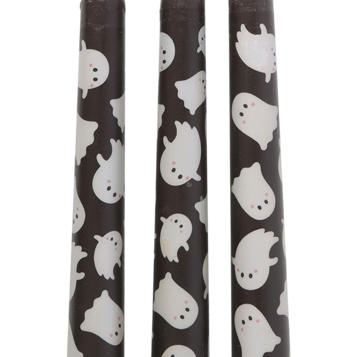 Set of 3 Ghost Print Taper Candles