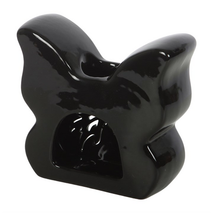 Black Cut-Out Butterfly Oil Burner