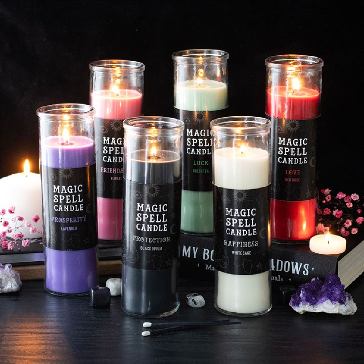 Friendship Floral Magic Spell Tube Candle