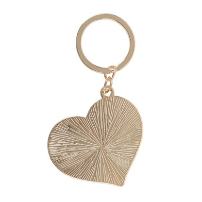 Checkerboard Heart Keyring