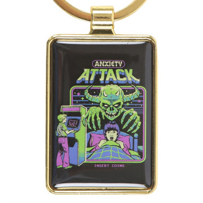 Anxiety Attack Keyring by Steven Rhodes