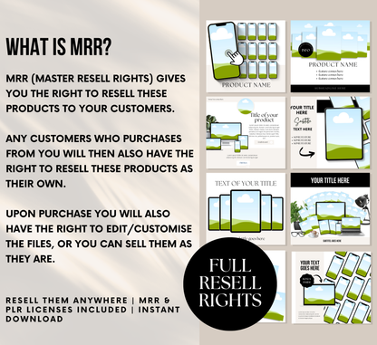 PLR/MRR 115 Etsy Listing Mockups