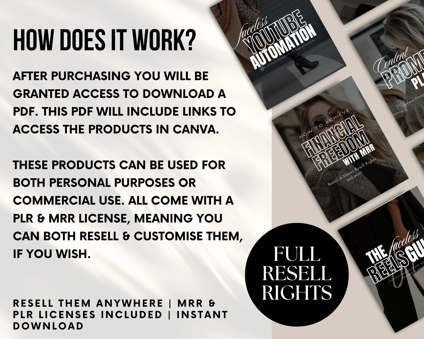 PLR/MRR Faceless Digital Marketing Bundle