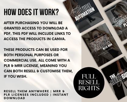 PLR/MRR Faceless Digital Marketing Bundle