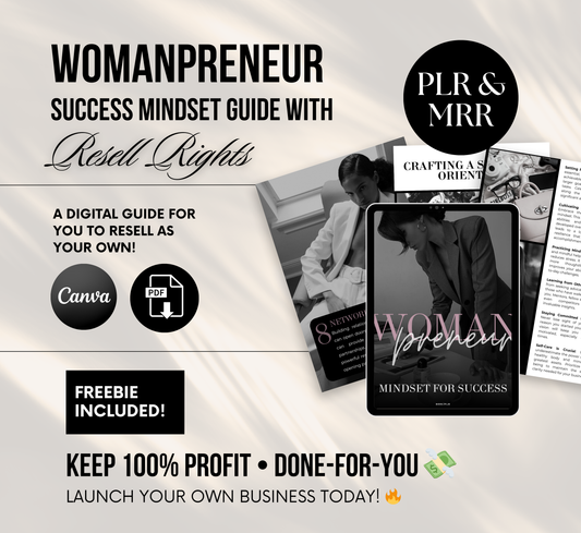 PLR/MRR Womanpreneur Success Mindset Guide