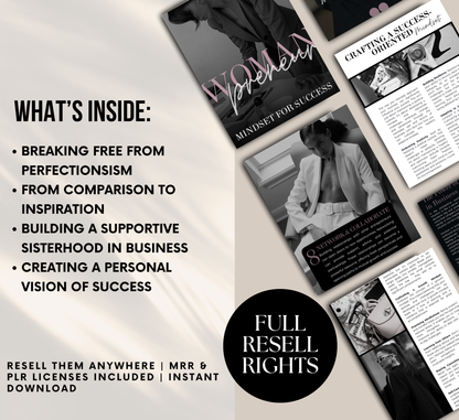 PLR/MRR Womanpreneur Success Mindset Guide