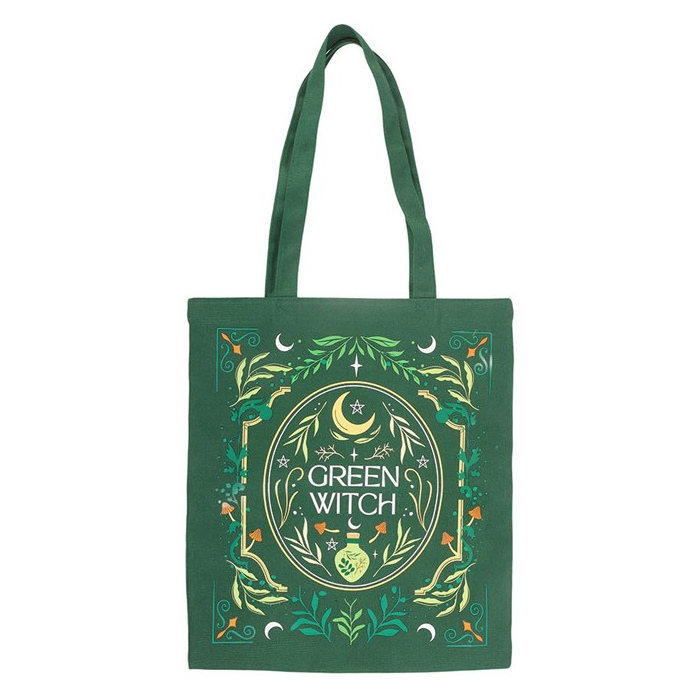 Green Witch Tote Bag