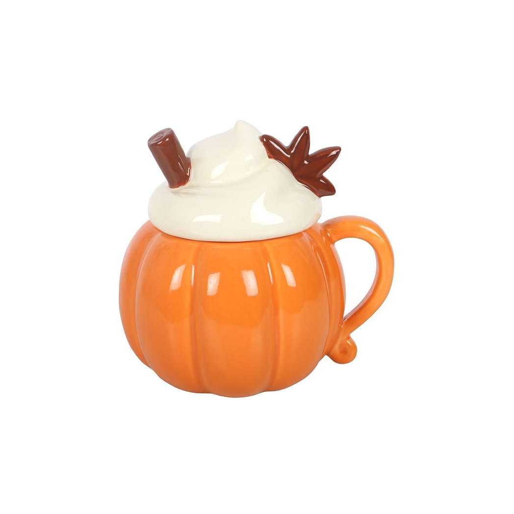 Pumpkin Cream Lidded Oil Burner & Wax Warmer