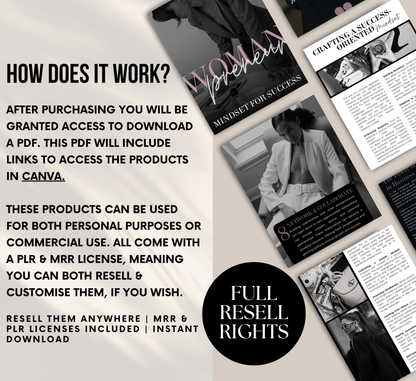 PLR/MRR Womanpreneur Success Mindset Guide