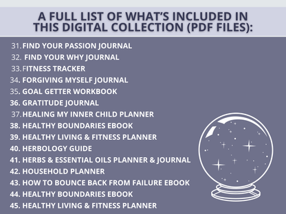 100+ Spiritual & Wellness Bundle (Instant Download)