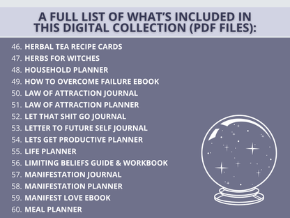 100+ Spiritual & Wellness Bundle (Instant Download)