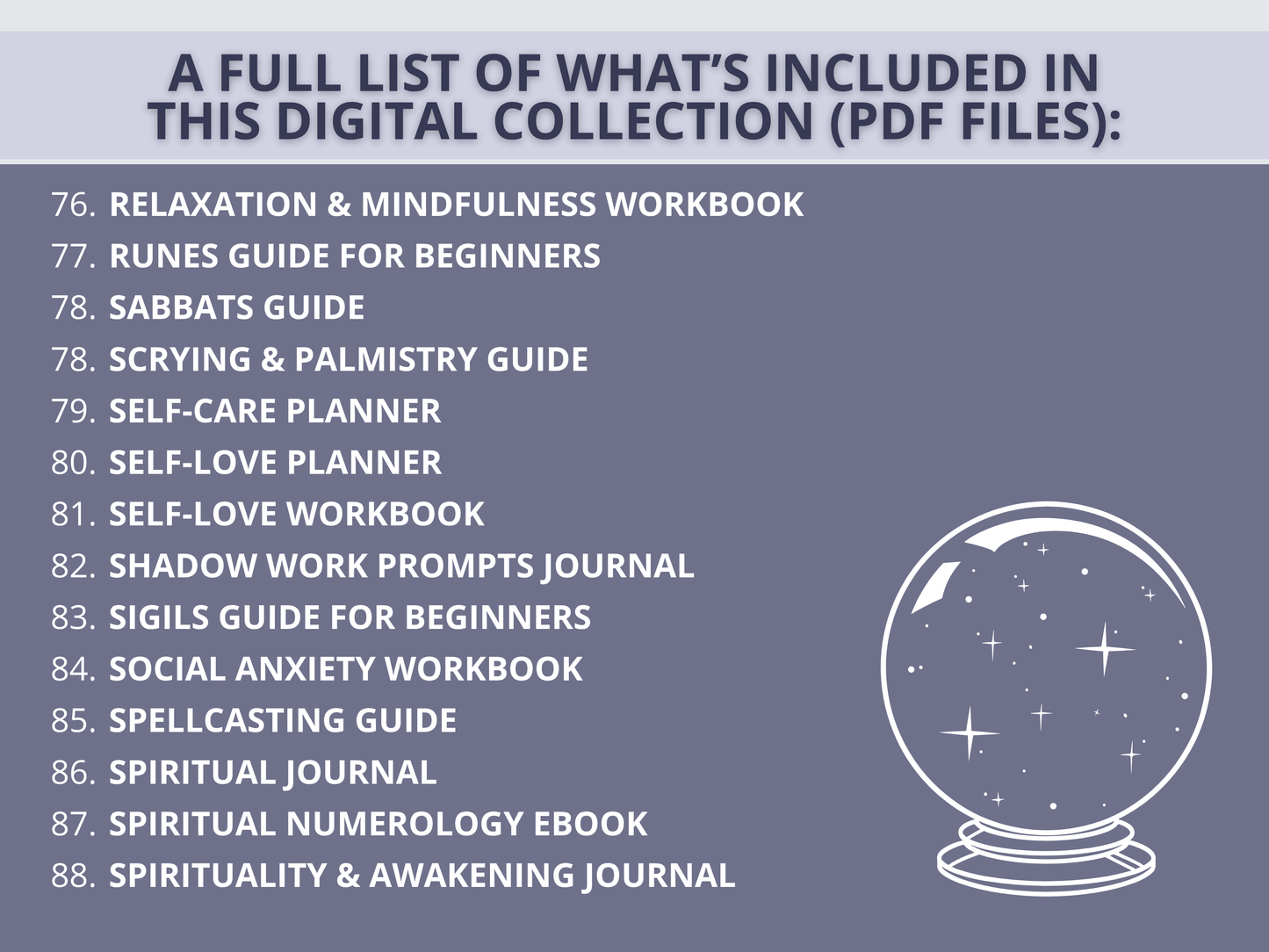 100+ Spiritual & Wellness Bundle (Instant Download)