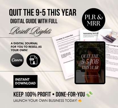 PLR/MRR Quit The 9-5 Ebook