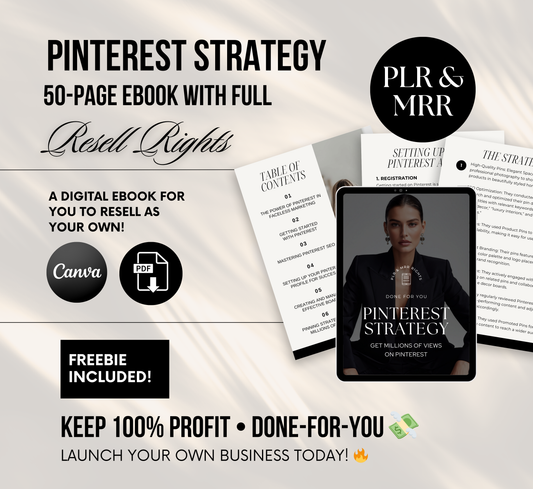PLR/MRR Pinterest Marketing Strategy Ebook