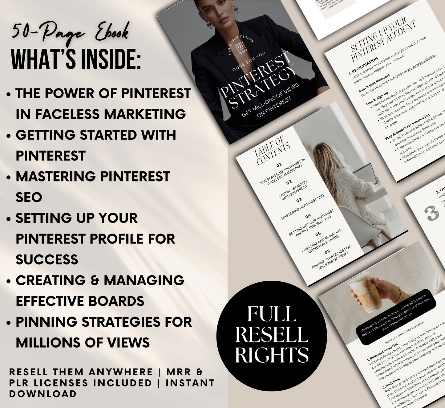 PLR/MRR Pinterest Marketing Strategy Ebook