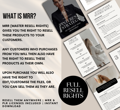 PLR/MRR Pinterest Marketing Strategy Ebook