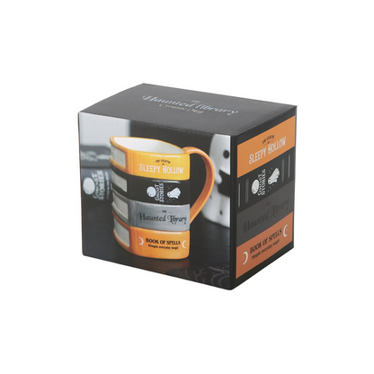 The Haunted Library Book Stack Mug