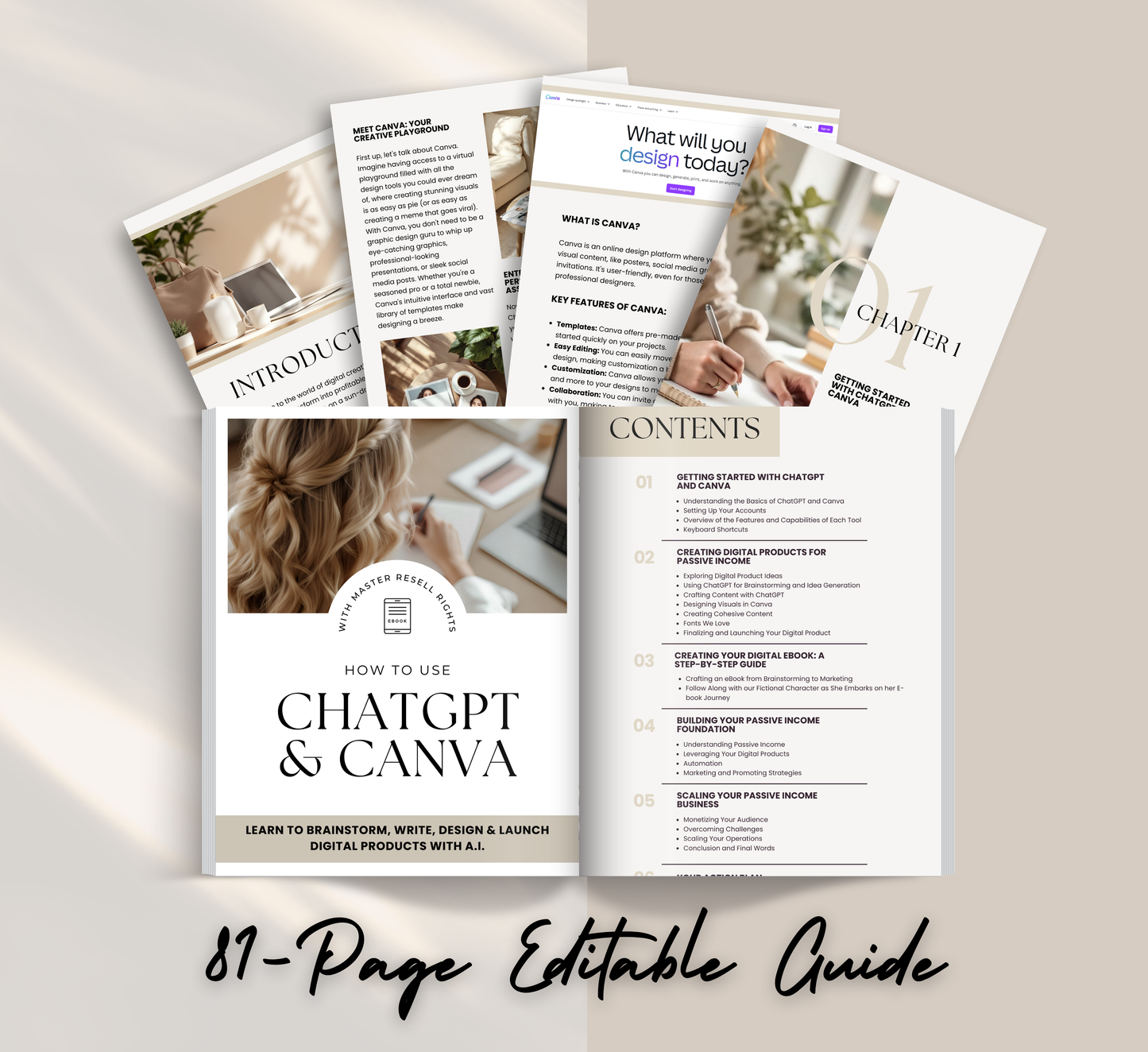 PLR/MRR ChatGPT & Canva Guide | Learn ChatGPT