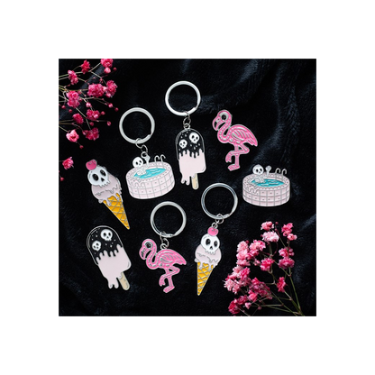 Ice Scream Cone Keyring