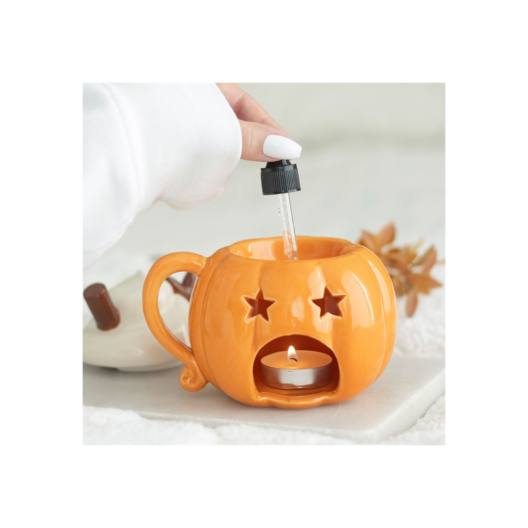 Pumpkin Cream Lidded Oil Burner & Wax Warmer
