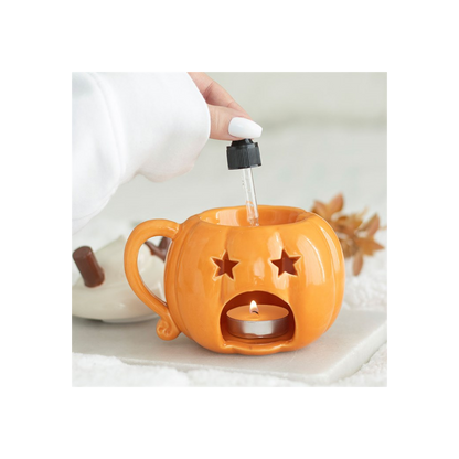 Pumpkin Cream Lidded Oil Burner & Wax Warmer