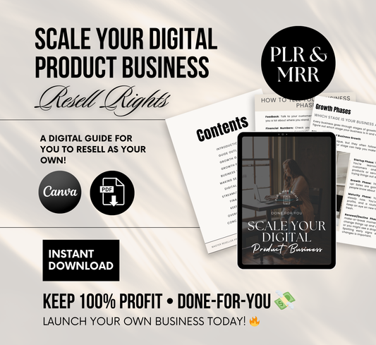 PLR/MRR Scale Your Digital Product Business Ebook