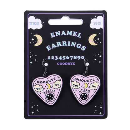 Pastel Talking Board Planchette Earrings