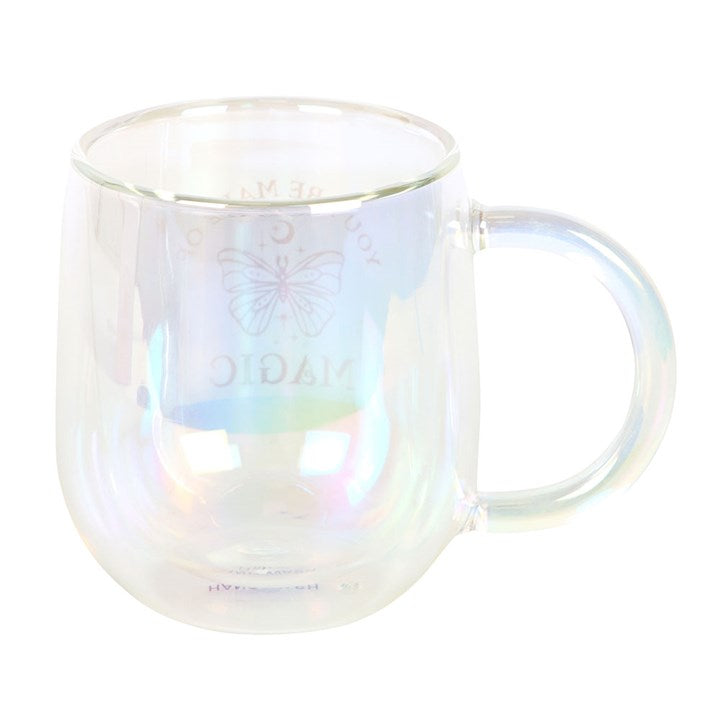 You Are Made of Magic Iridescent Glass Mug