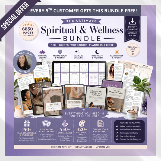 170+ Spiritual & Wellness Bundle (Instant Download)