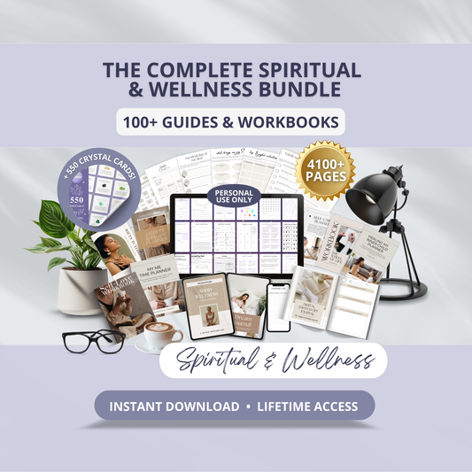 100+ Spiritual & Wellness Bundle (Instant Download)