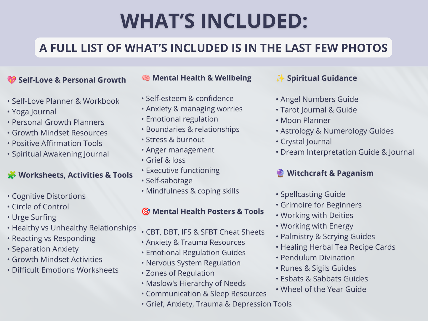 270+ Spiritual & Wellness Bundle (Instant Download)
