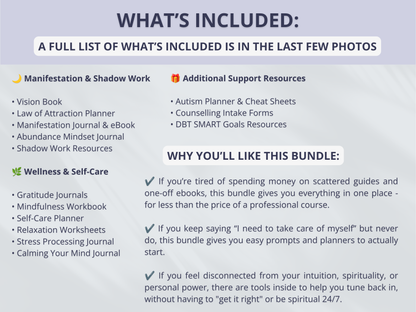 270+ Spiritual & Wellness Bundle (Instant Download)