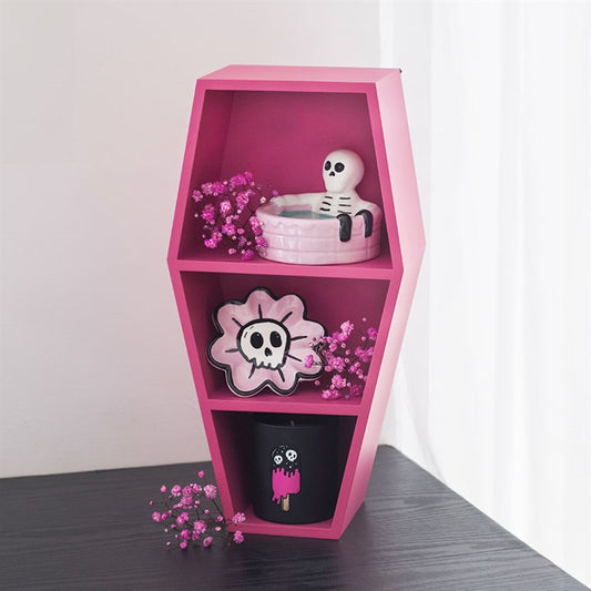 Small Hot Pink Coffin Shelf