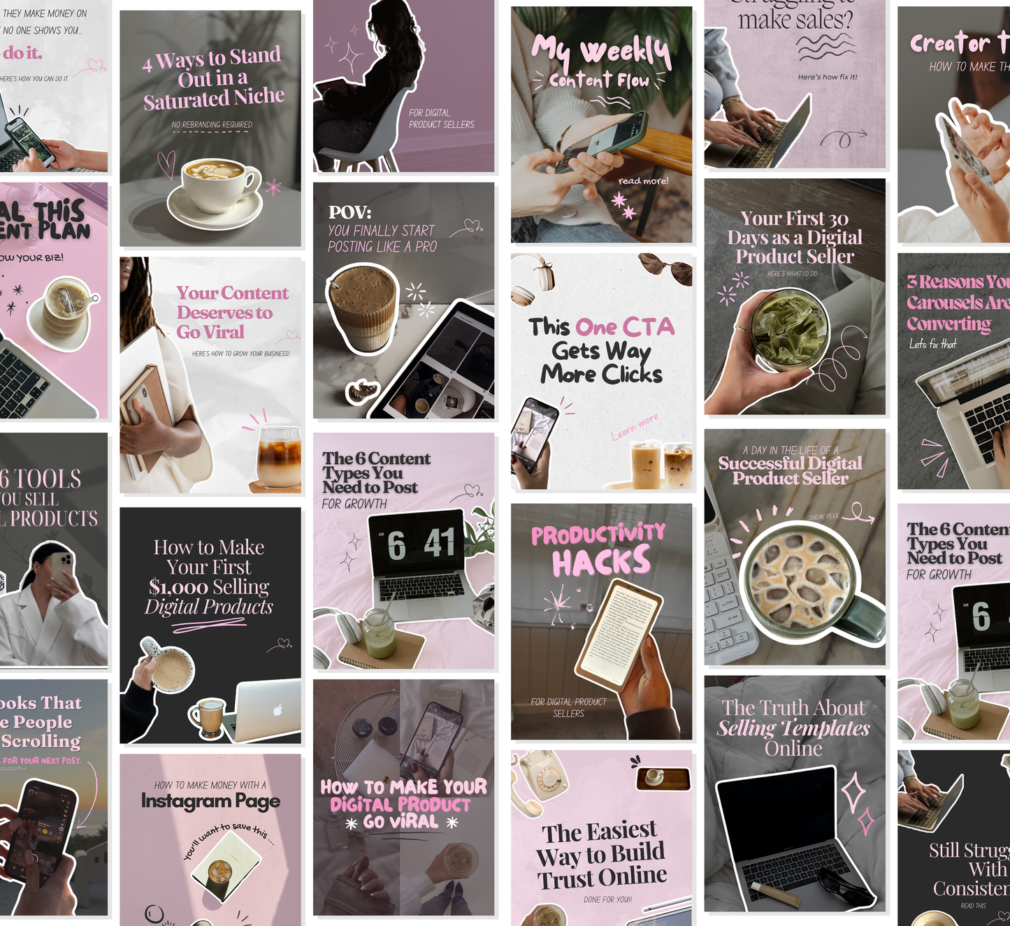 PLR/MRR 300+ Instagram Carousel Templates