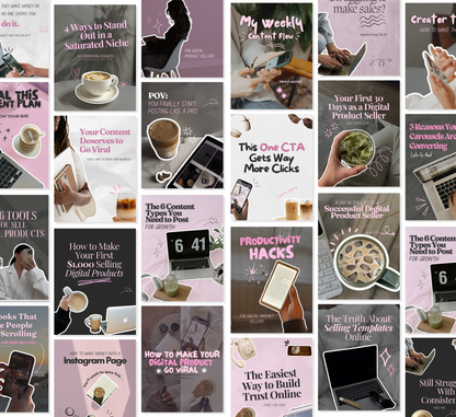PLR/MRR 300+ Instagram Carousel Templates