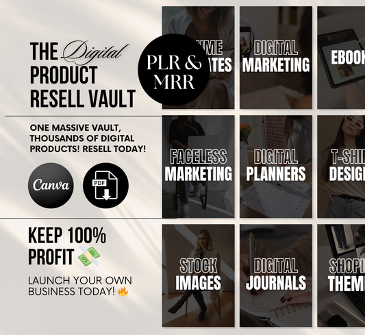 PLR/MRR 1000s Products Digital Product Vault