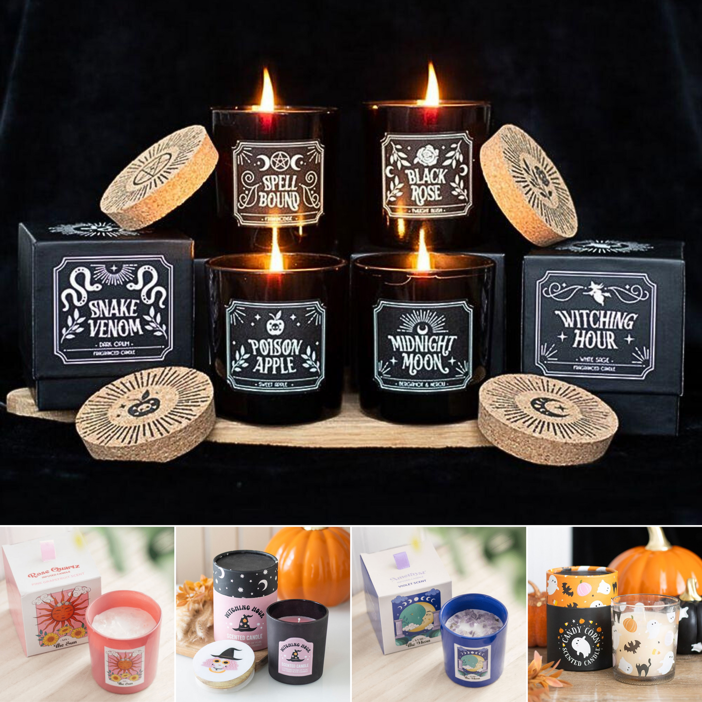 Set of 10 Witchy Candles