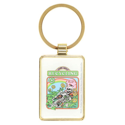 Learn About Recycling Keyring by Steven Rhodes