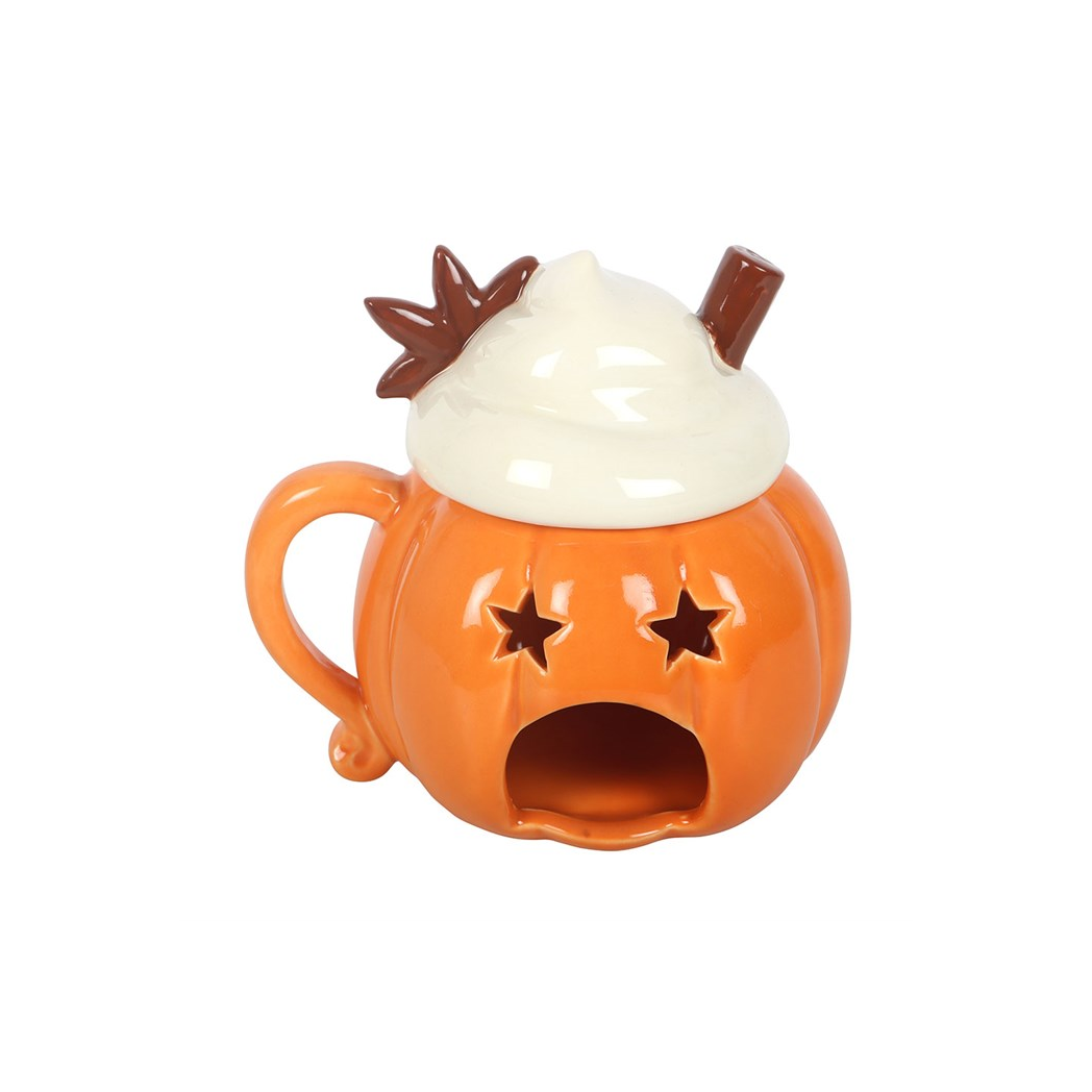 Pumpkin Cream Lidded Oil Burner & Wax Warmer