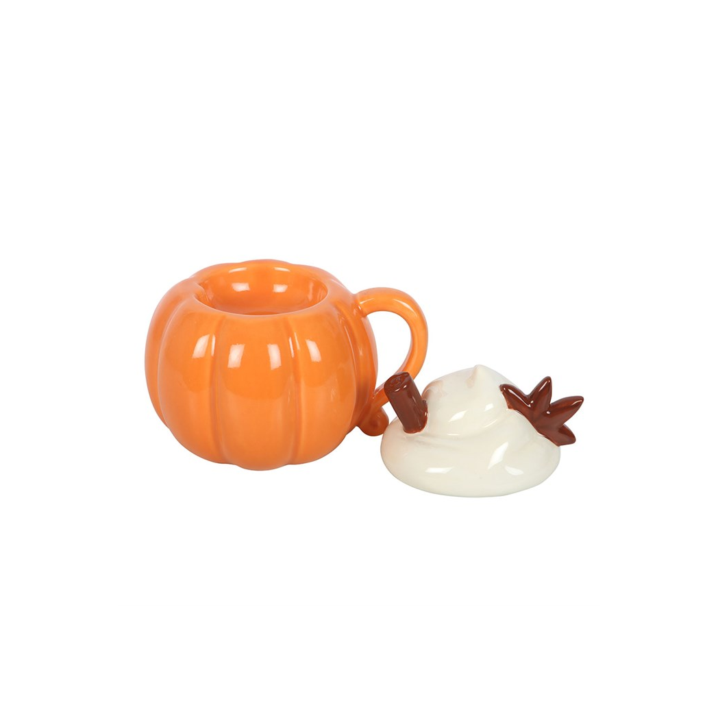 Pumpkin Cream Lidded Oil Burner & Wax Warmer