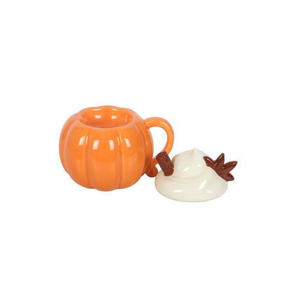 Pumpkin Cream Lidded Oil Burner & Wax Warmer