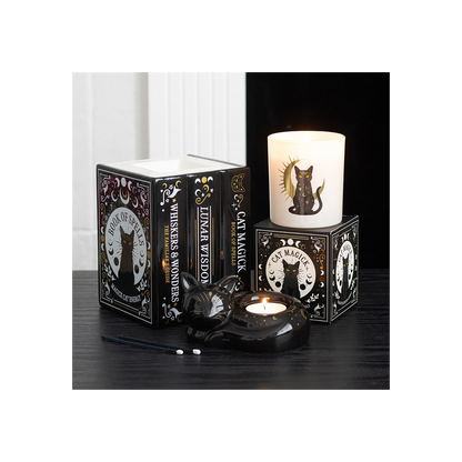 Black Cat Book of Spells Oil Burner and Wax Warmer