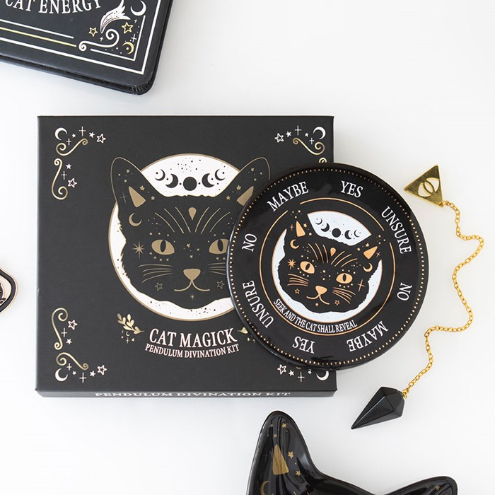 Black Cat Magick Pendulum Divination Kit