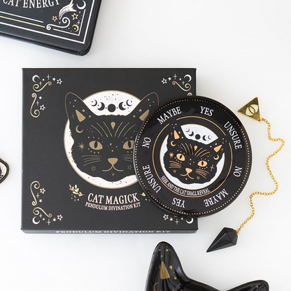 Black Cat Magick Pendulum Divination Kit