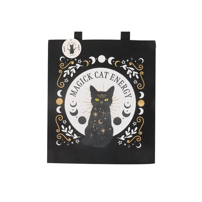 Black Magick Cat Energy Tote Bag