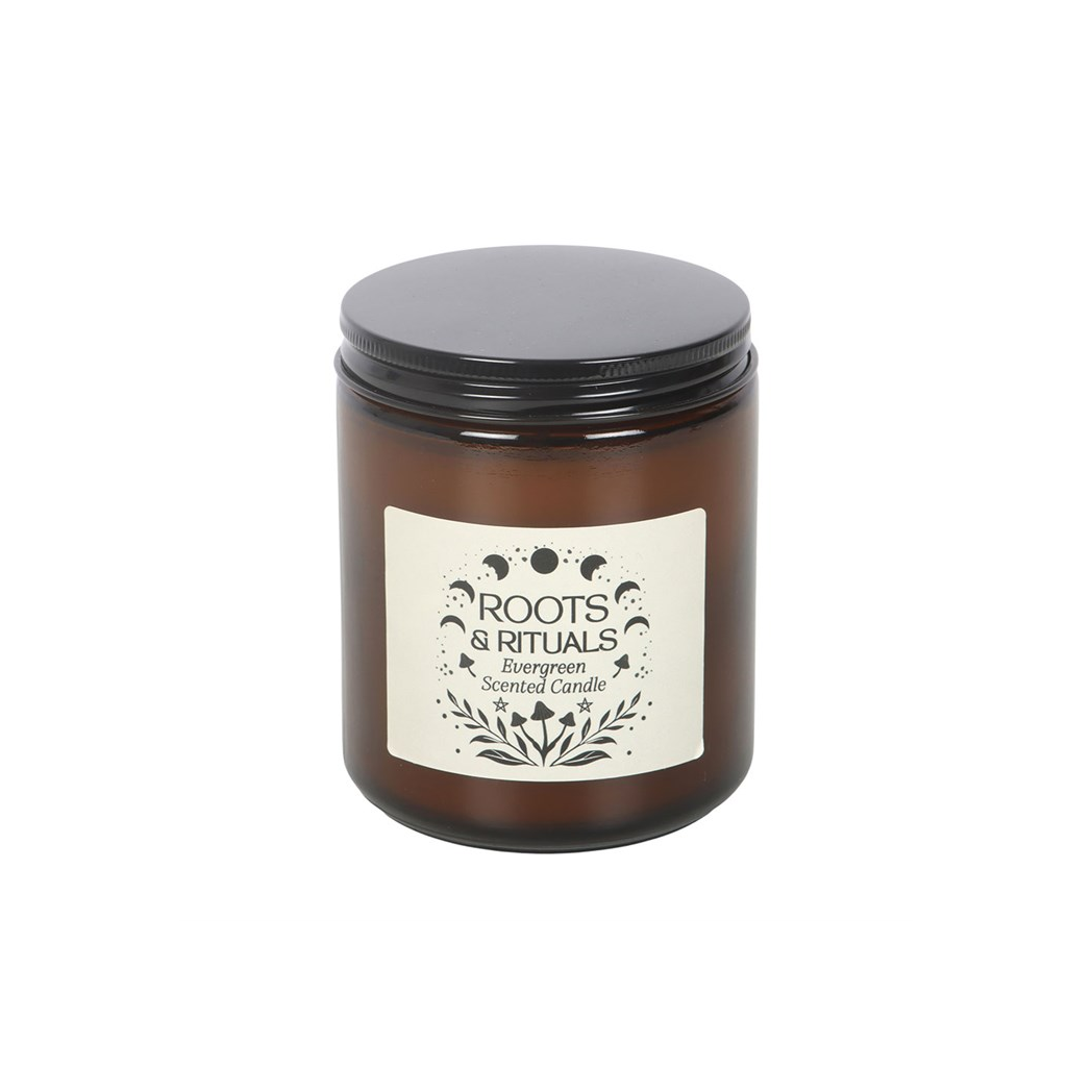 Roots & Rituals Evergreen Amber Glass Candle