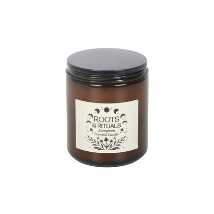 Roots & Rituals Evergreen Amber Glass Candle