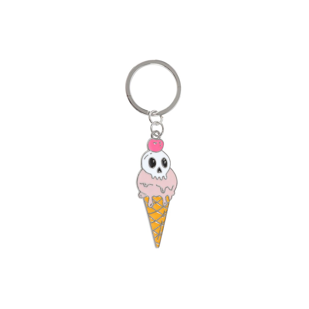 Ice Scream Cone Keyring